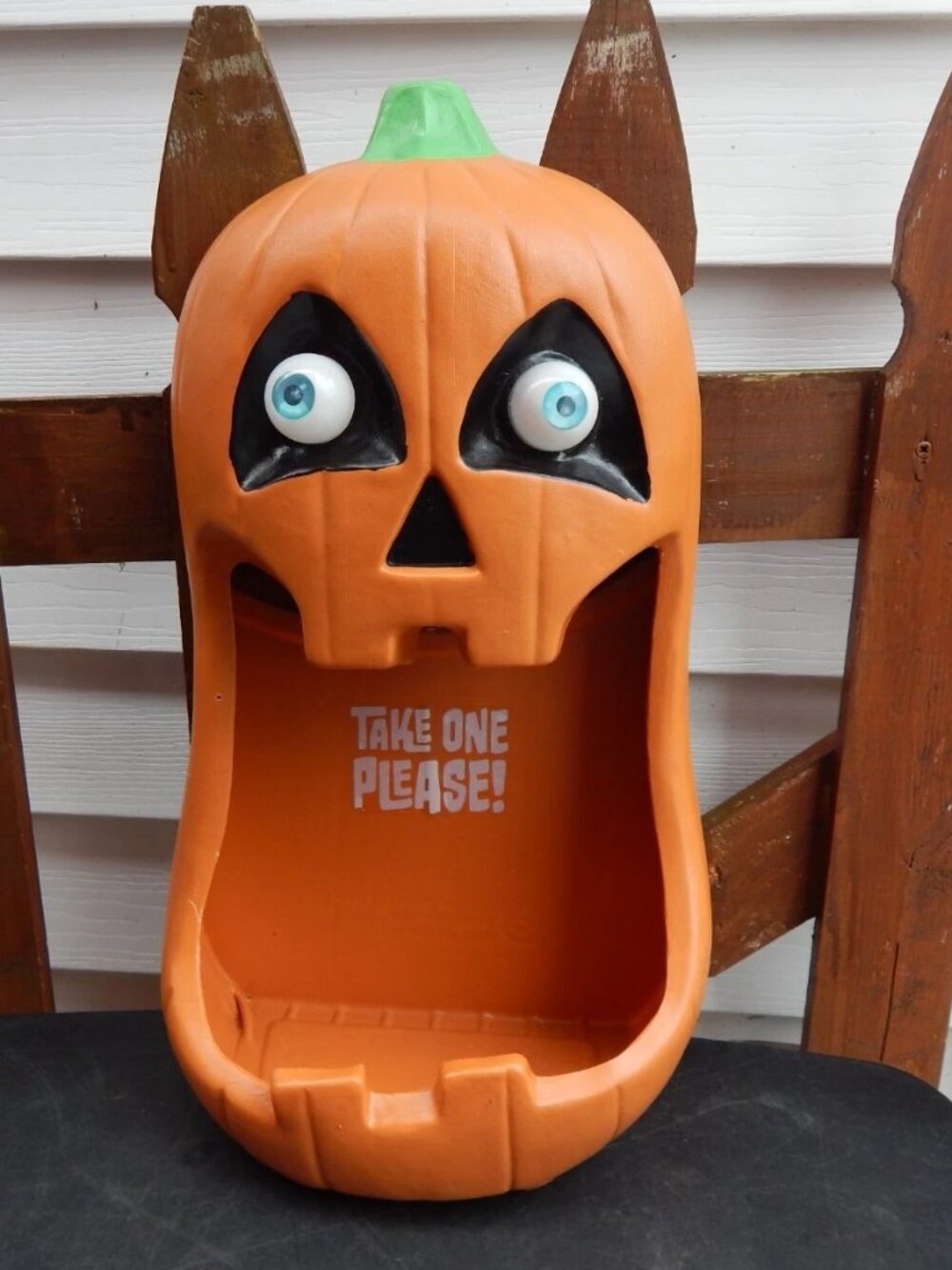 Gemmy Halloween Animated Jack-O’-Lantern Candy Bowl Animated Talks Lights *****